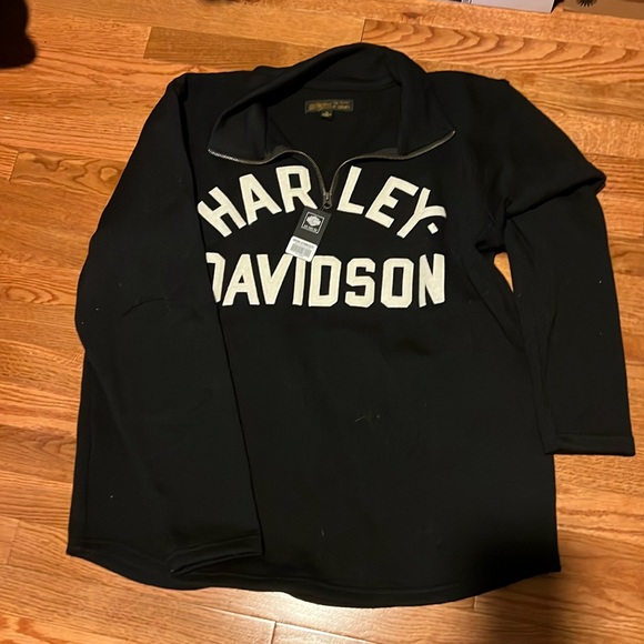 Harley Davidson Quarter zip sweater - Picture 1 of 3